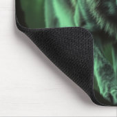 Een angstaanjagende blik van een nachtwolf muismat (Hoek)