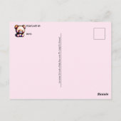 Een Anime Girl met een Teddy Bear, Postkruising Briefkaart (Achterkant)