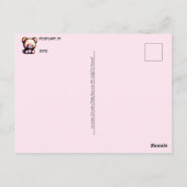 Een Anime Girl met een Teddy Bear, Postkruising Briefkaart (Achterkant)