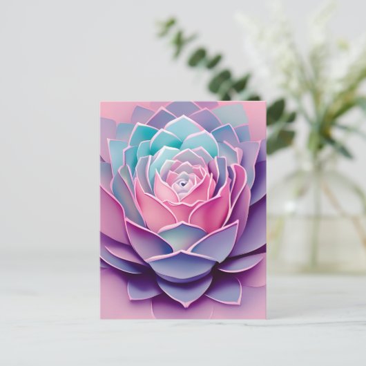 Een Anime Succulent, Postcrossover Briefkaart (Staand voorkant)