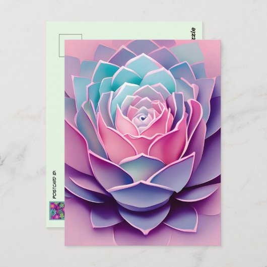 Een Anime Succulent, Postcrossover Briefkaart (Voorkant / Achterkant)