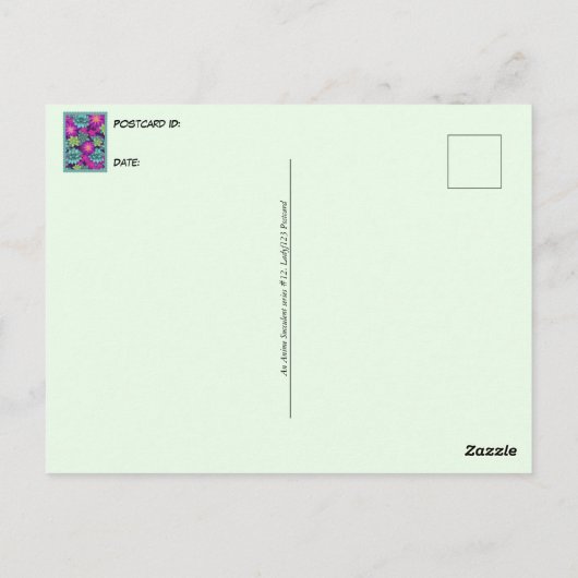 Een Anime Succulent, Postcrossover Briefkaart (Achterkant)