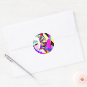 Een anonieme regenboog ronde sticker (Envelop)
