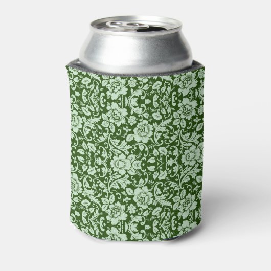 Een antiek bloemendop blikjeskoeler (Blikje Achterkant)