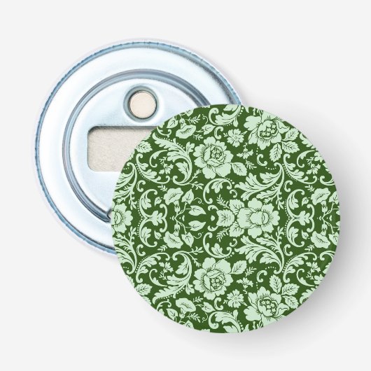 Een antiek bloemendop button flesopener (Voorkant)
