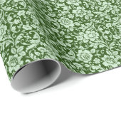 Een antiek bloemendop cadeaupapier (Rol Hoek)