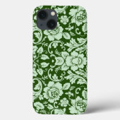 Een antiek bloemendop Case-Mate iPhone case (Achterkant)