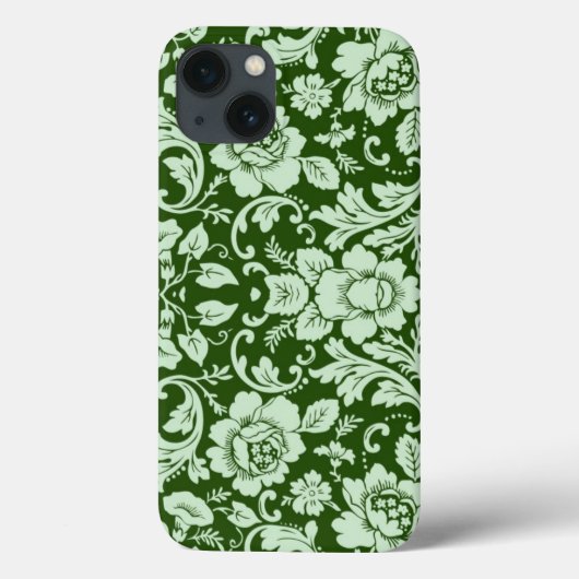 Een antiek bloemendop Case-Mate iPhone case (Achterkant)