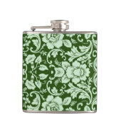 Een antiek bloemendop heupfles (Voorkant)