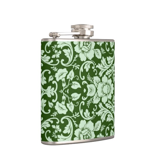 Een antiek bloemendop heupfles (Rechts)