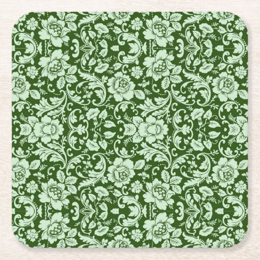 Een antiek bloemendop kartonnen onderzetters (Voorkant)