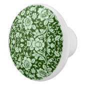 Een antiek bloemendop keramische knop (Rechts)