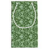 Een antiek bloemendop klein cadeauzakje (Achterkant)