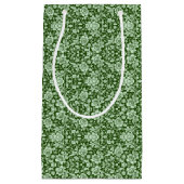 Een antiek bloemendop klein cadeauzakje (Voorkant)