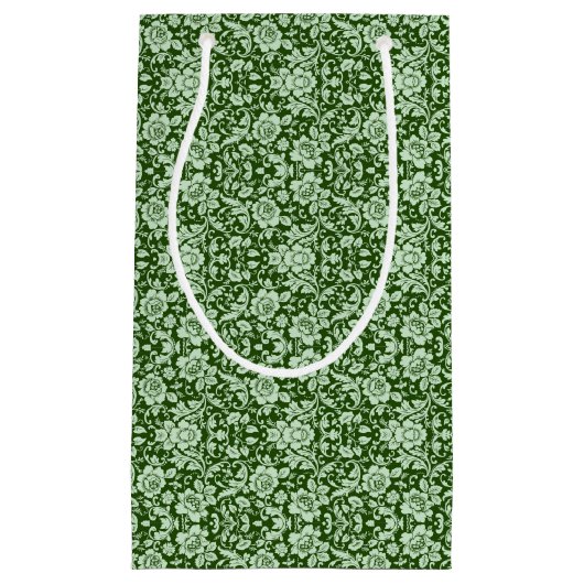 Een antiek bloemendop klein cadeauzakje (Voorkant)