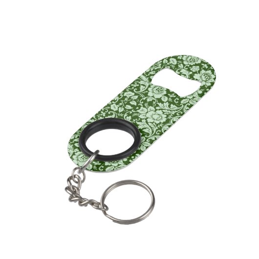 Een antiek bloemendop mini flessenopener (Achterkant Gekanteld)