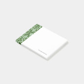 Een antiek bloemendop post-it® notes (Schuin)