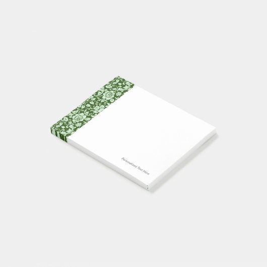 Een antiek bloemendop post-it® notes (Schuin)