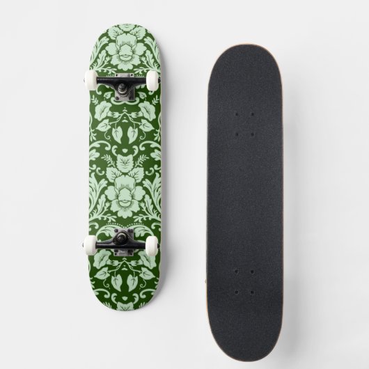 Een antiek bloemendop skateboard (Voorkant)