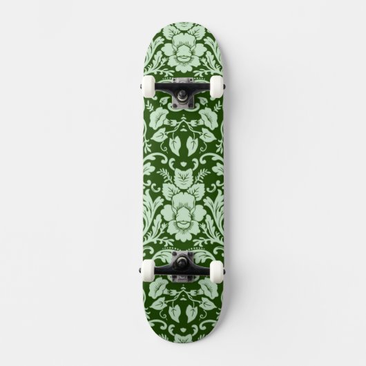 Een antiek bloemendop skateboard (Voorkant)
