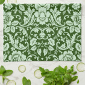 Een antiek bloemendop theedoek (Gevouwen)