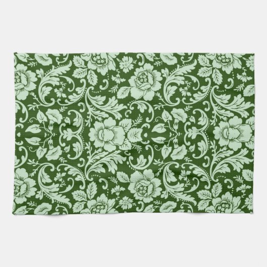 Een antiek bloemendop theedoek (Horizontaal)