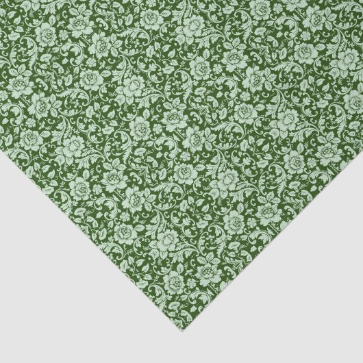 Een antiek bloemendop tissuepapier (Detail)