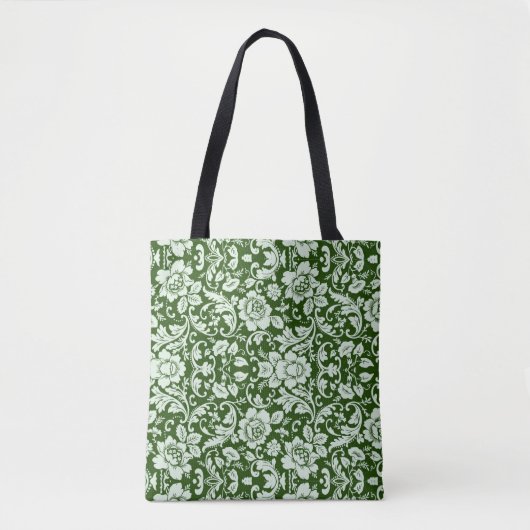 Een antiek bloemendop tote bag (Voorkant)