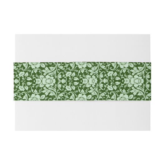 Een antiek bloemendop uitnodigingen wikkel (Achterkant Voorbeeld)