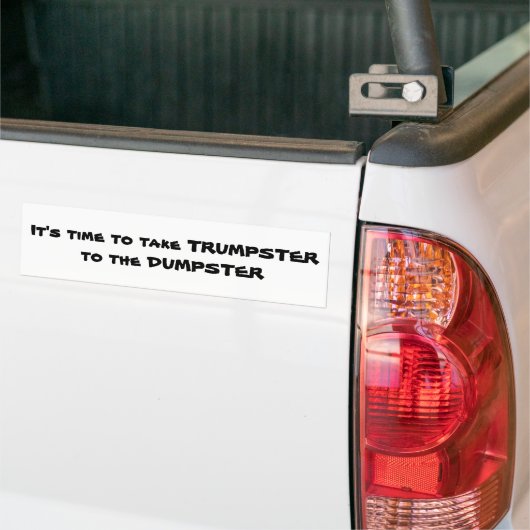 Een antitrommelbumper bumpersticker (Op Truck)