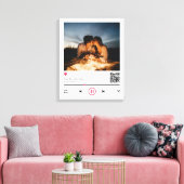 Een apart paar Gepersonaliseerd QR-code Alle foto' Canvas Afdruk (Insitu (Woonkamer))