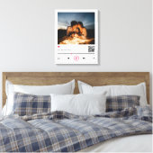 Een apart paar Gepersonaliseerd QR-code Alle foto' Canvas Afdruk (Insitu (Slaapkamer))