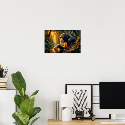 EEN APEN DROOM 5 POSTER (Thuiskantoor)