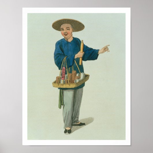 Een Apothecary, bord 26 uit 'The Costume of China' Poster (Voorkant)