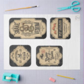 Een Apothecary en de Reeks van het Etiket van de P Tissuepapier (Craft)