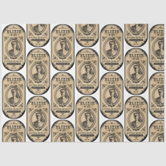 Een Apothecary en het Ontwerp van de Reeks van het Tissuepapier (Voorkant)