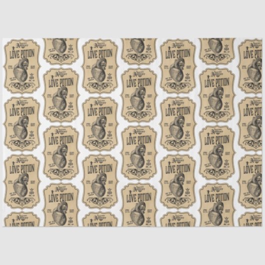 Een Apothecary en het Ontwerp van de Reeks van het Tissuepapier (Voorkant)