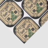 Een Apothecary- en Potion Label Series Design 6 Tissuepapier (Detail)