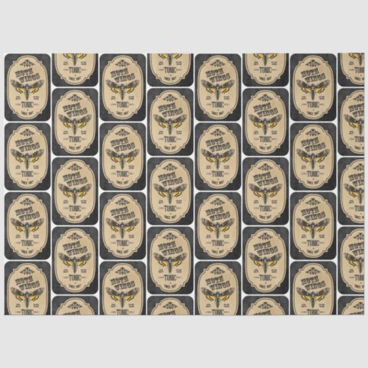 Een Apotheker en Etiket Serie Ontwerp 7 Tissuepapier (Voorkant)