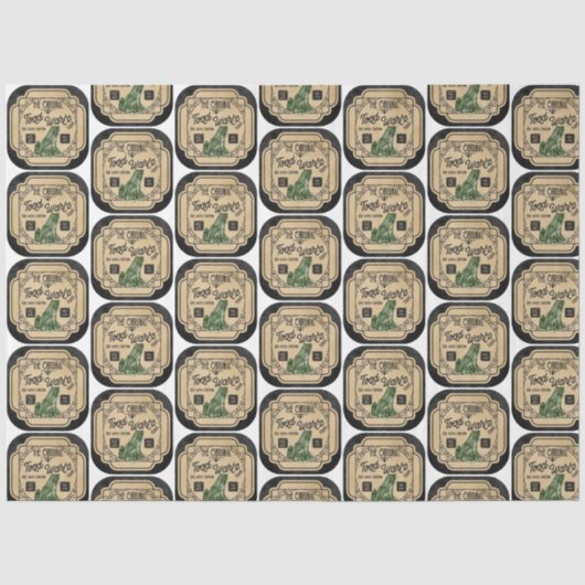 Een apothekers- en drankje-label serie ontwerp 6 tissuepapier (Voorkant)