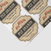 Een Apothekers- en Potionsetiket Serie Ontwerp 25 Tissuepapier (Detail)