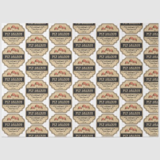 Een Apothekers- en Potionsetiket Serie Ontwerp 25 Tissuepapier (Voorkant)