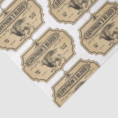 Een Apothekers- en Potlabel Serie Ontwerp 27 Tissuepapier (Detail)