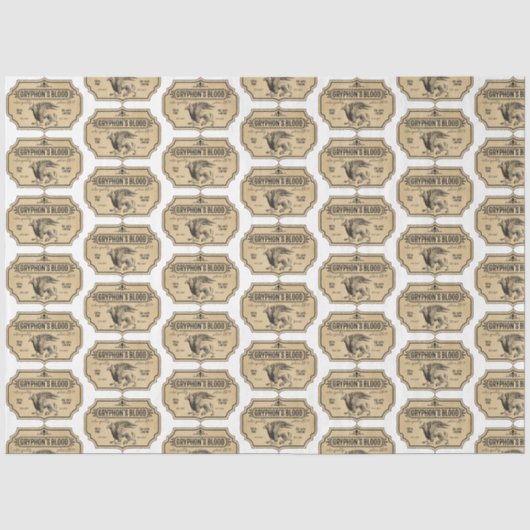 Een Apothekers- en Potlabel Serie Ontwerp 27 Tissuepapier (Voorkant)
