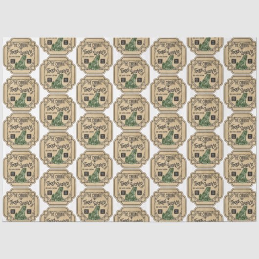 Een Apothekers- en Potlabel Serie Ontwerp 30 Tissuepapier (Voorkant)