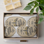 Een Apothekers- en Toverdrank Etiket Serie Ontwerp Tissuepapier (Geschenk)