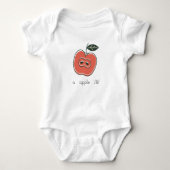 een appel /ă/baby bodysuit (Voorkant)