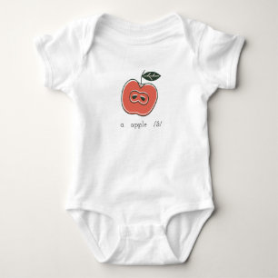 een appel /ă/baby bodysuit