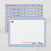 Een appel-A-dag-gepersonaliseerde kantoorbenodigdh Notitiekaartje (Voorkant / Achterkant)