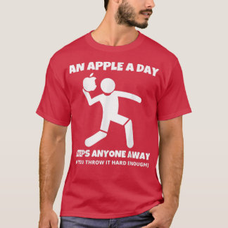 Een appel-A-dag sarcastische rodezangeres die uit  T-shirt